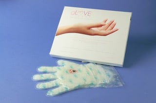 gLove Treat box and glove display