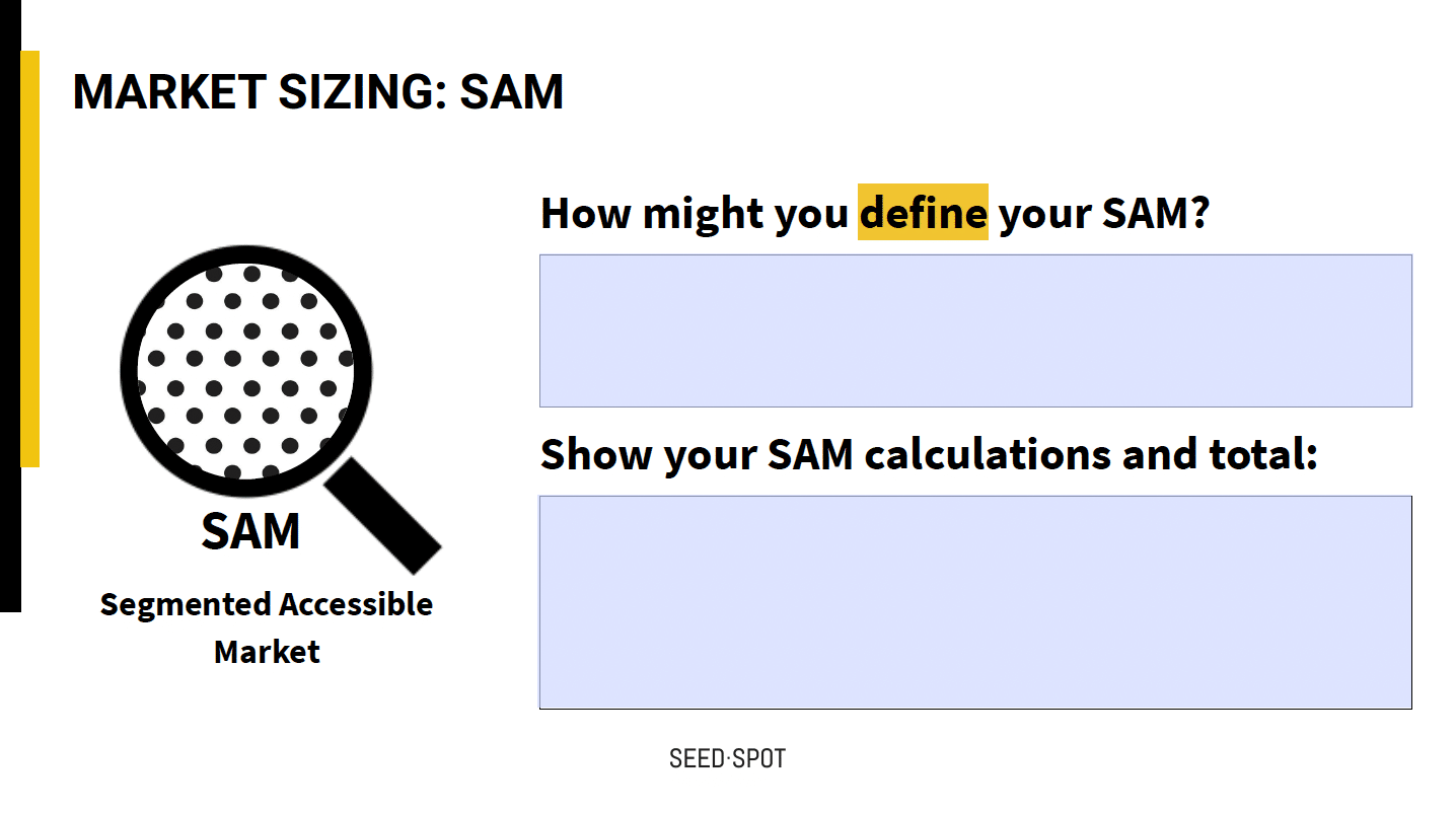 SAM worksheet